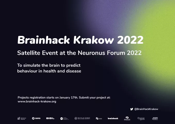 BRAINHACK KRAKOW 2022 - The Satellite Event of the Neuronus Forum 2022 – supported by Sano Science